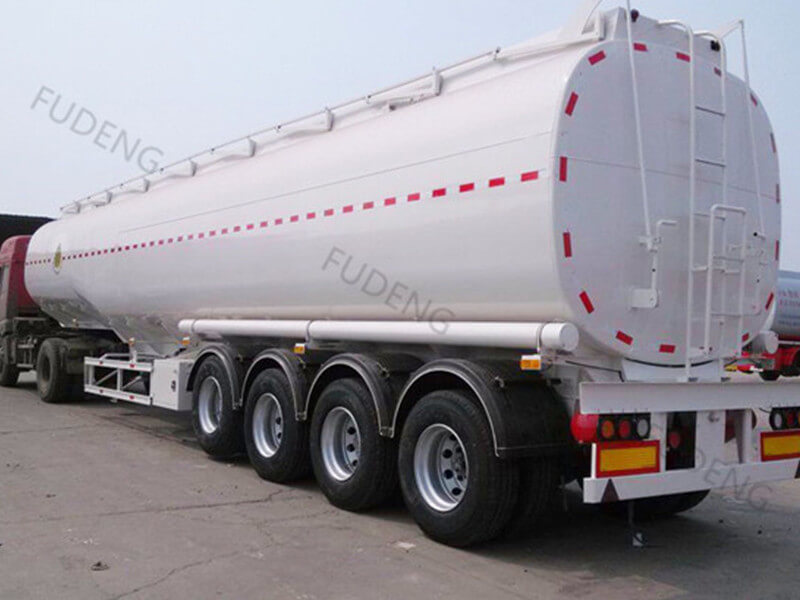 4 axles Aluminum Alloy fuel tanker trailer